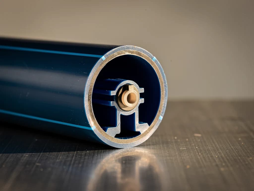 Cross-section detail of a Nano-ROOTGUARD subsurface drip emitter