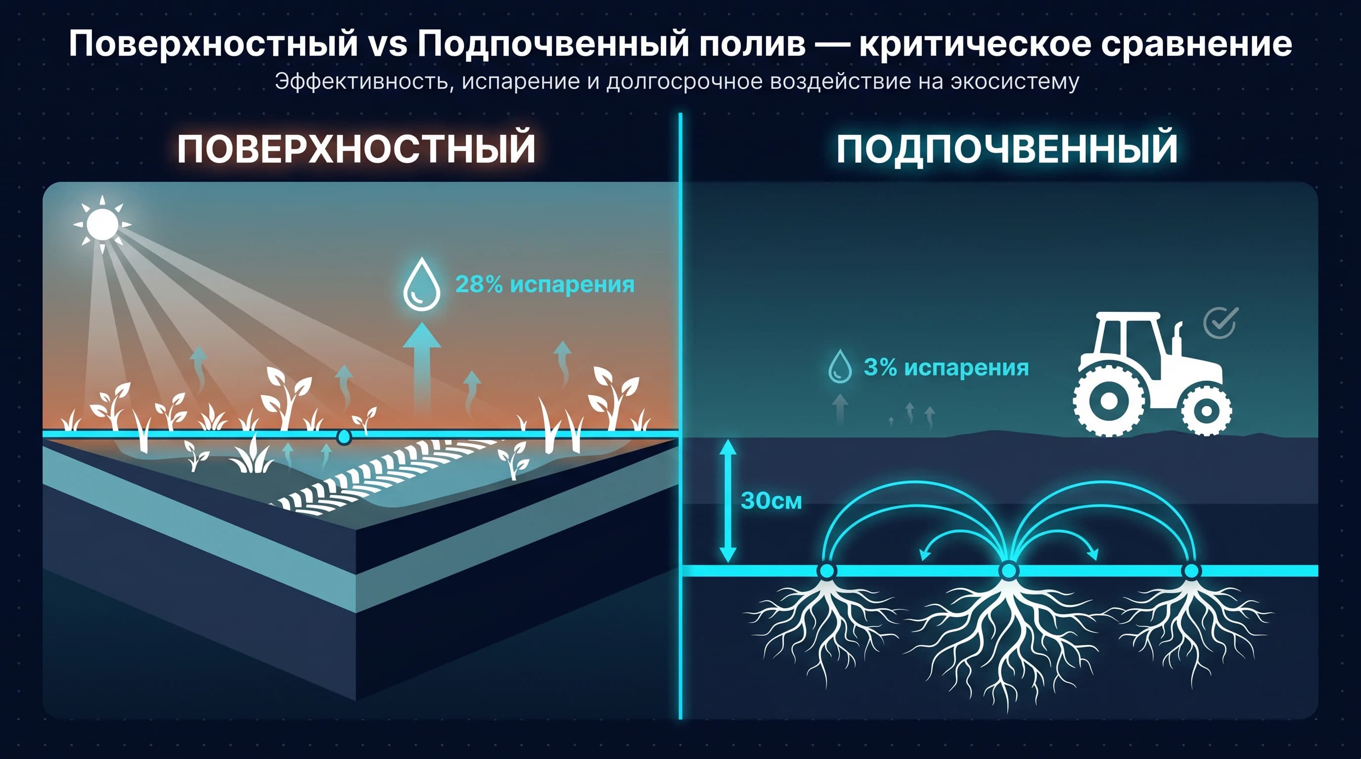 Поверхностный vs подпочвенный — критическое сравнение
